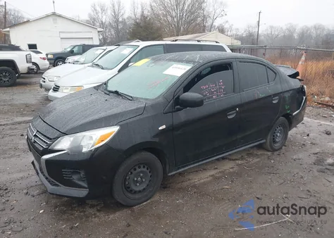 2022 Mitsubishi Mirage G4 Black Edition/Es/Le from USA, damaged, VIN ML32FUFJ6NHF06719